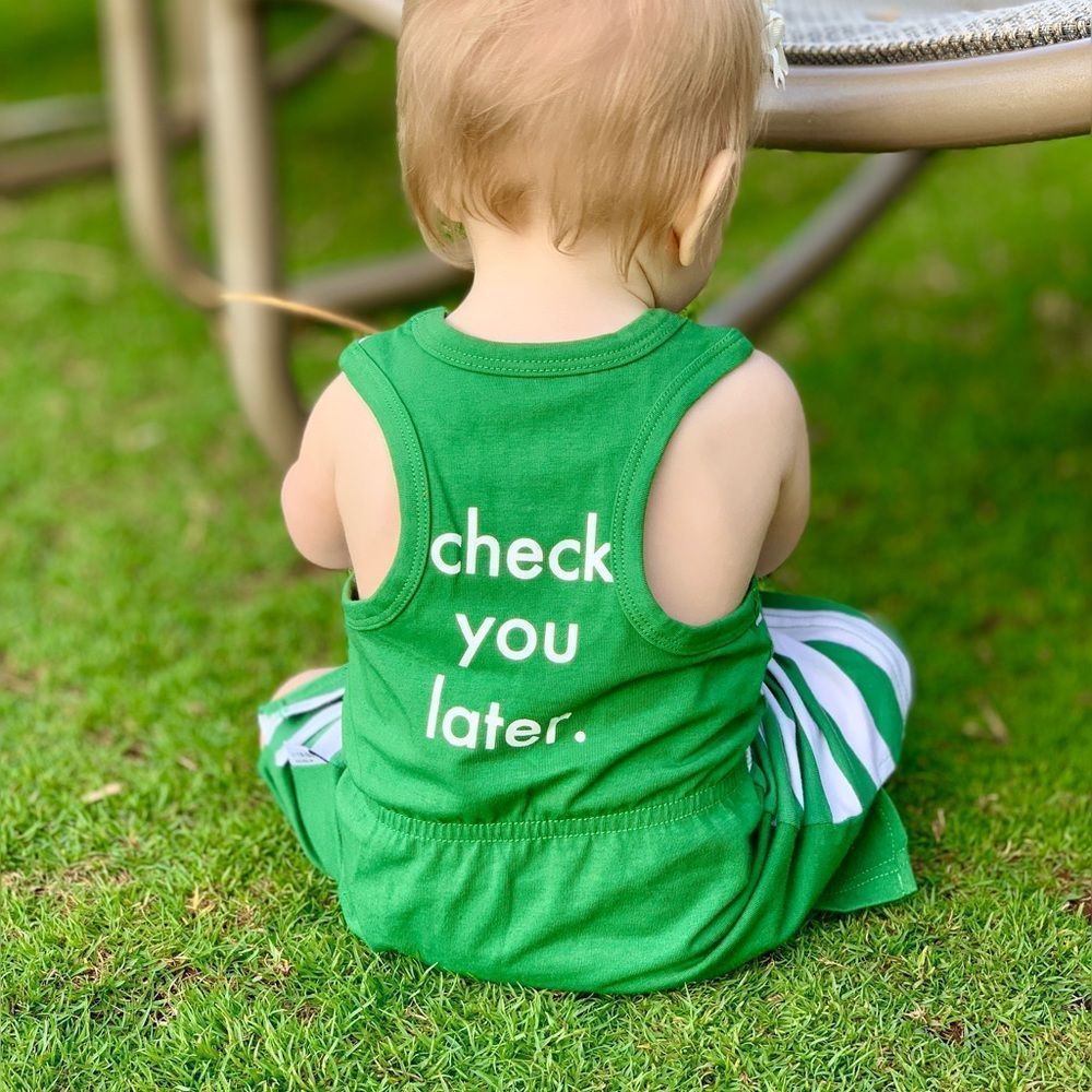 Tiny Tribe Striped Racerback Baby Dress